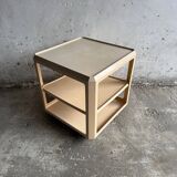 White ABS Trolley by Alberto Rosselli for Kartell — Italy 1960, Three-Tier Mobile Serving Cart