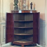 Louis-Philippe Corner Cabinet in Mahogany, 19th Century