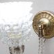 Set of 2 Art Deco Wall Light in Murano Rostrato Glass by Barovier e Toso, 1