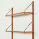 Scandinavian mid century wall unit with a console and a mirror, Denmark, 1970s