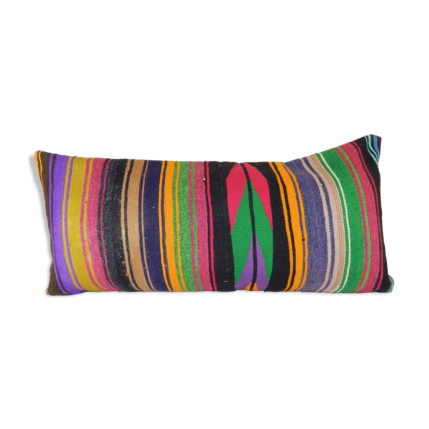 Kilim cushion cover with stripes