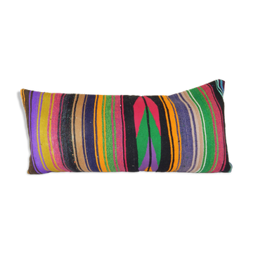 Kilim cushion cover with stripes
