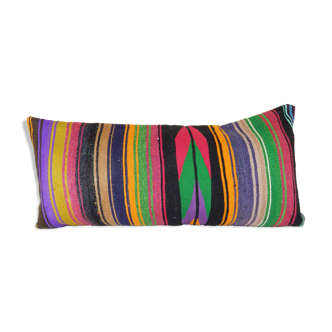 Kilim cushion cover with stripes