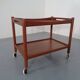 Teak tea cart by Hans J. Wegner for Andreas Tuck, Denmark, 1950s.
