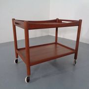 Teak Tea Cart by Hans J. Wegner for Andreas Tuck, Denmark, 1950s