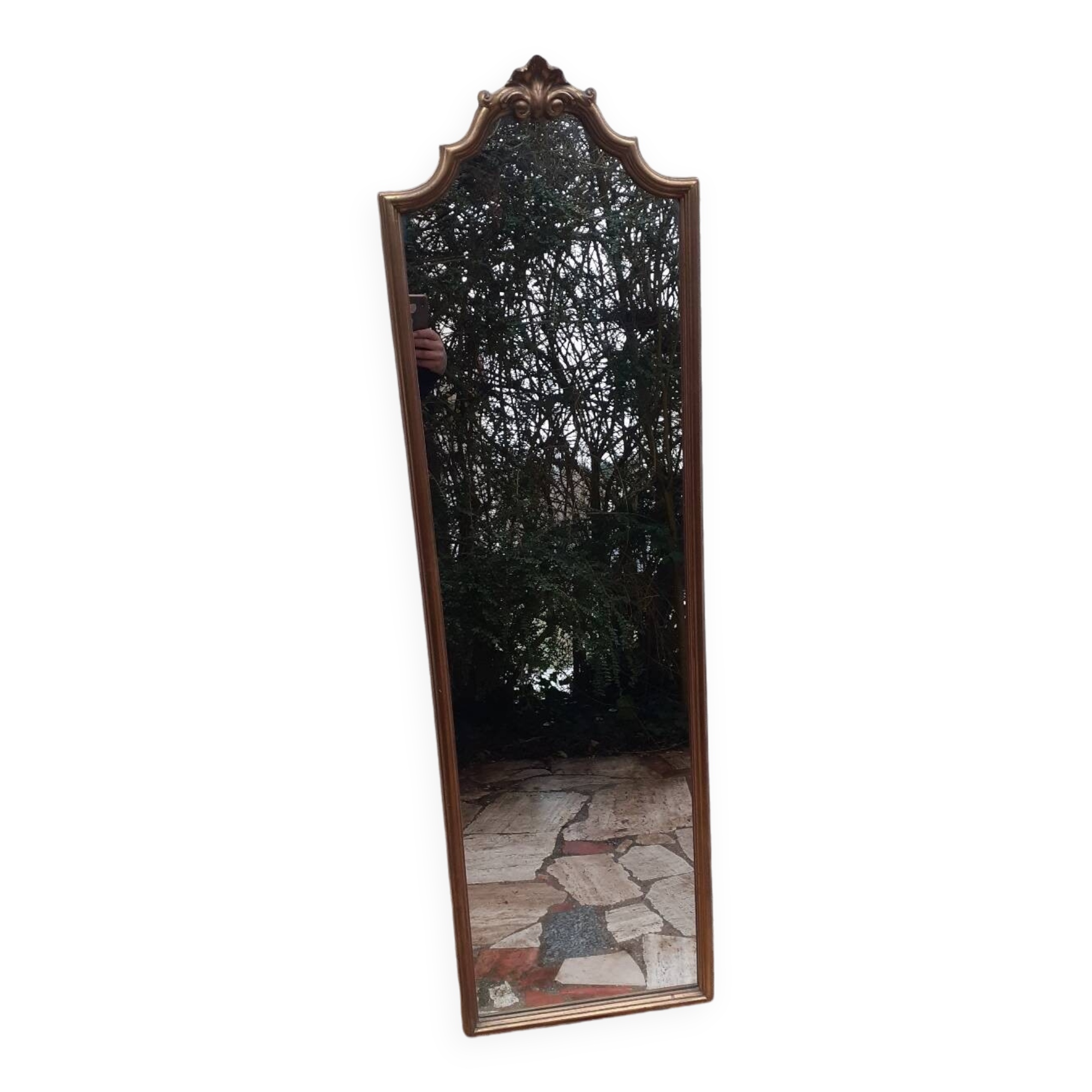 Gold frame mirror