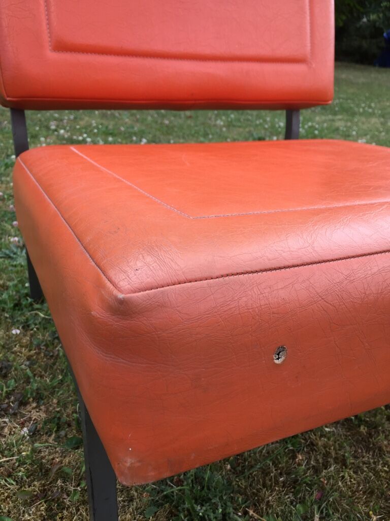 Henri Julien 70s orange chair
