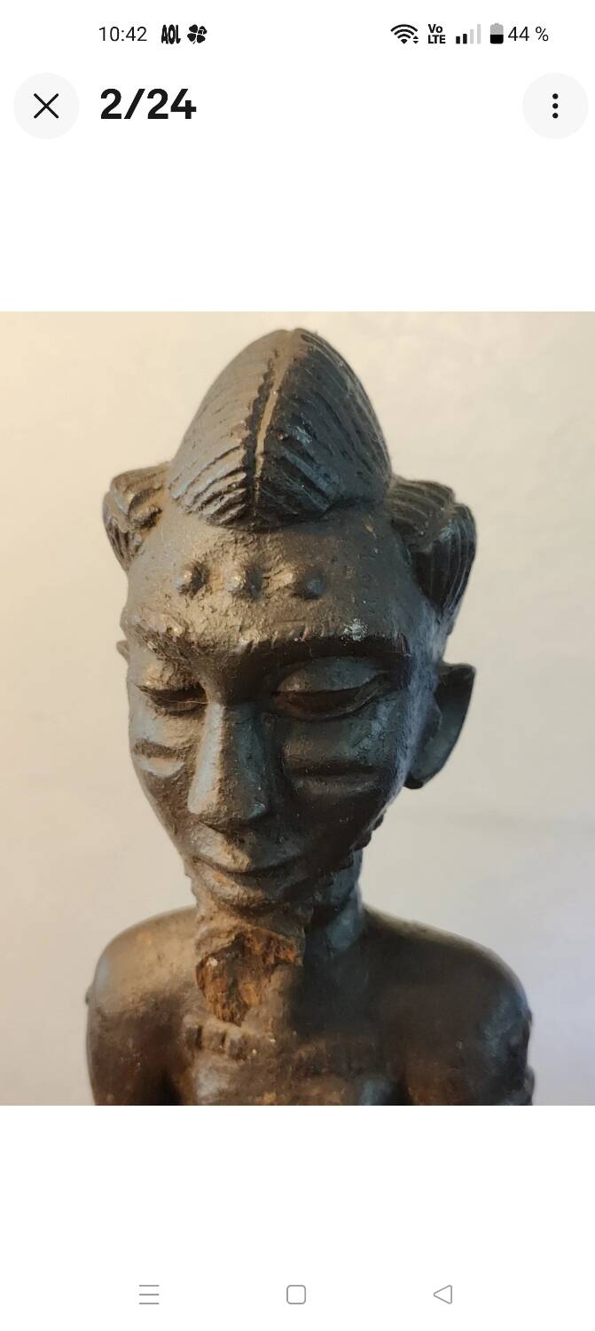 Ancient mystical husband fetish sculpture, Blolo Bian Baoulé