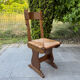 Set of 6 rustic 1970s chairs