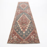 3x13 Persian Antique Runner Rug, 94x387Cm