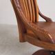 Oak office chair, workshop chair, adjustable height, 1930s