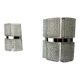 Pair of sconces by Kaiser Leuchten, frosted glass, Germany, 1960