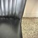 Pair of vintage club armchairs in black leatherette – 1950s