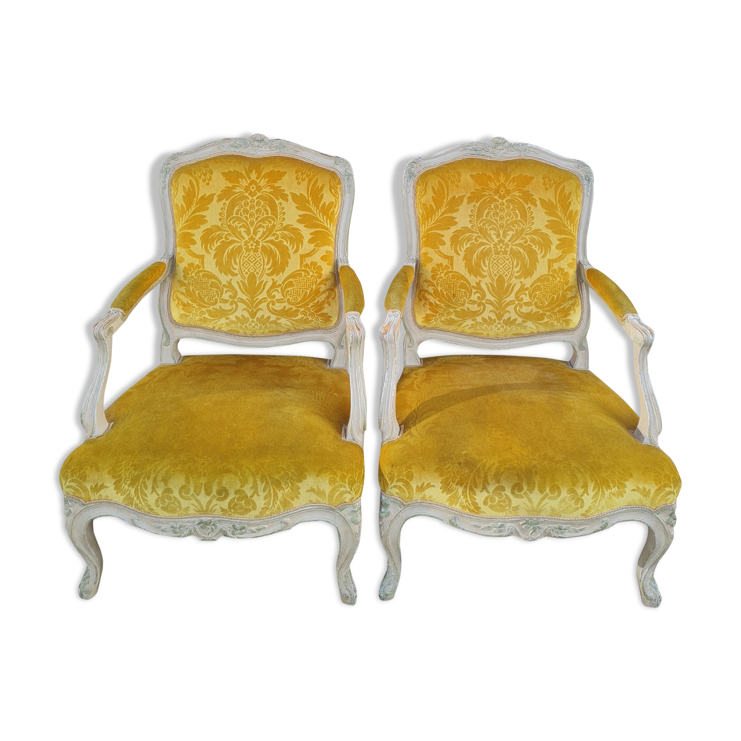 Pair of regency armchairs