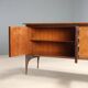 Vintage buffet design by Ico Parisi in ebonised wood, 1950s.
