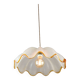 Lampe à suspension italienne du milieu du siècle en verre de Murano et laiton