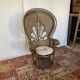 Fauteuil Emmanuelle vintage en rotin 