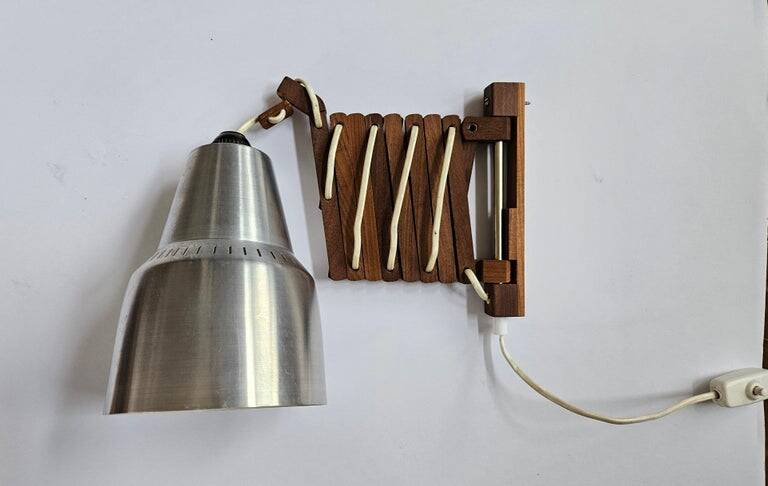 Mid-century wall scissors lamp, Sweden, 1960s