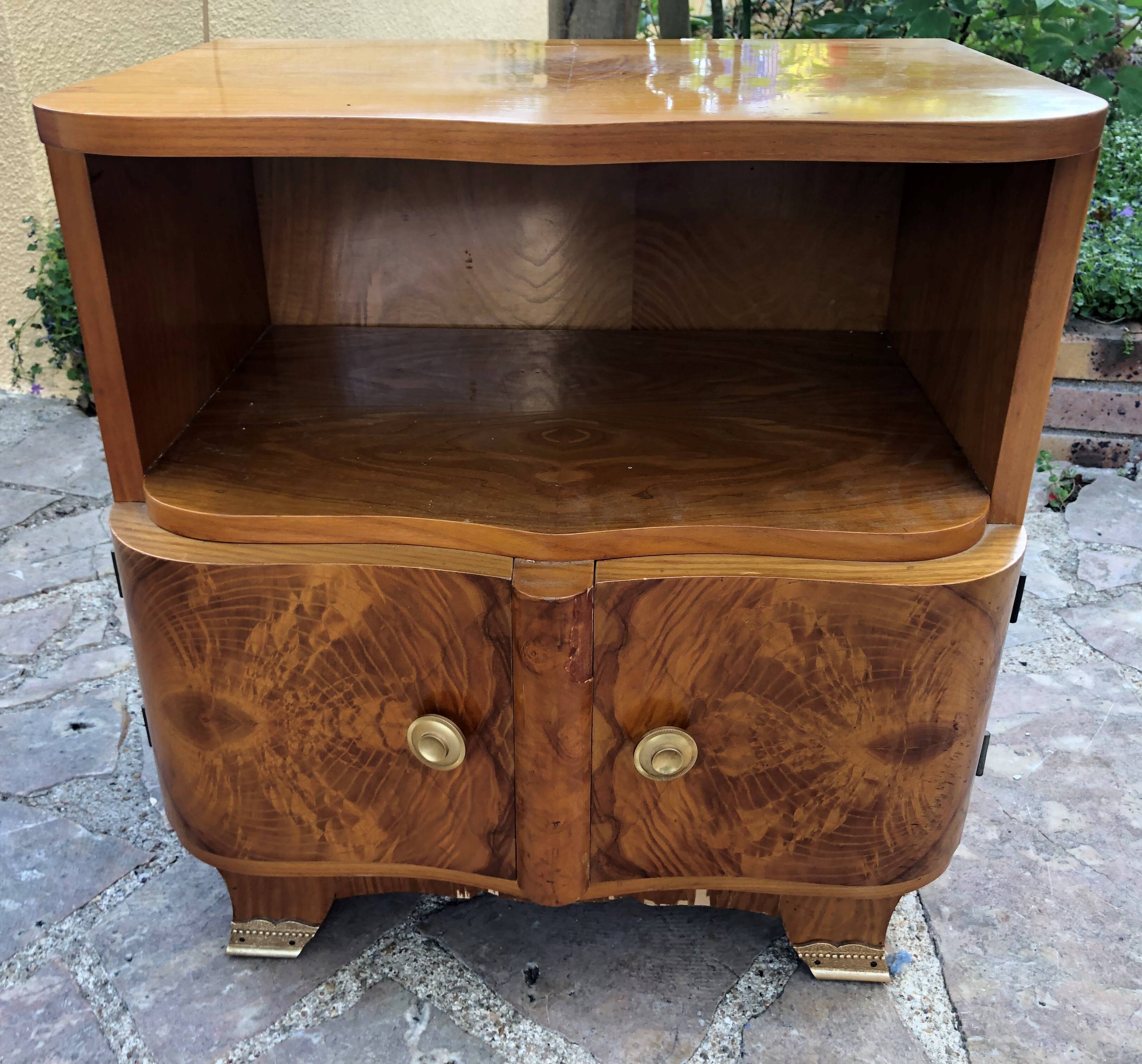 Pair of art deco bedside tables