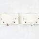 2 white "Foglio" wall lights by Tobia & Afra Scarpa for Flos, 1960s
