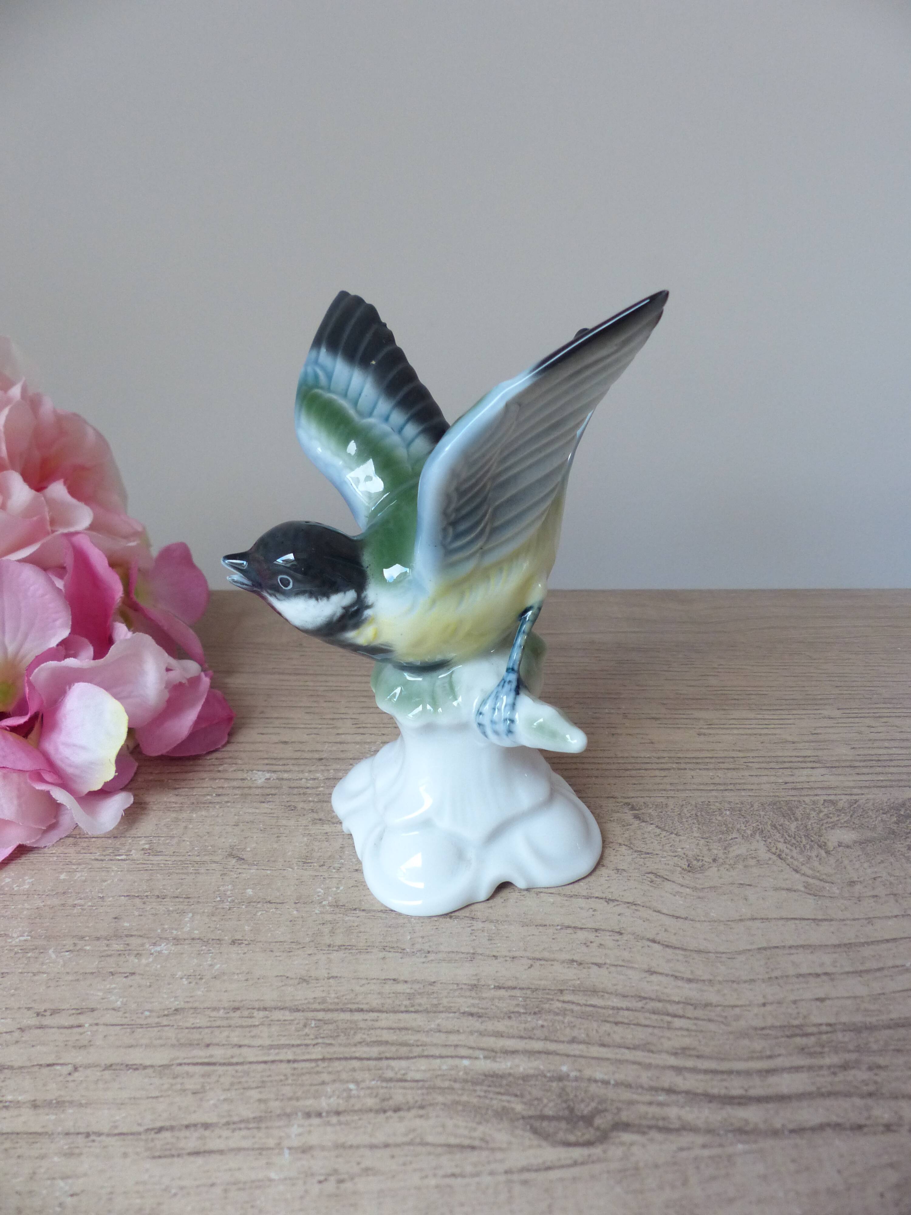 German porcelain titmouse, Gerold Porzellan Bavaria Western Germany