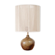 Lampe grès et corde de coton