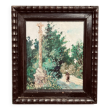 Tableau early 20th century "The Calvary"