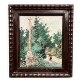 Tableau early 20th century "The Calvary"