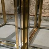 Coffee table with four nesting tables, Maison Charles, France, circa 1970.