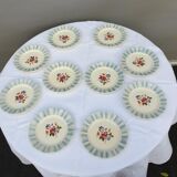 Set 10 plates Claude de Sarreguemines 1930