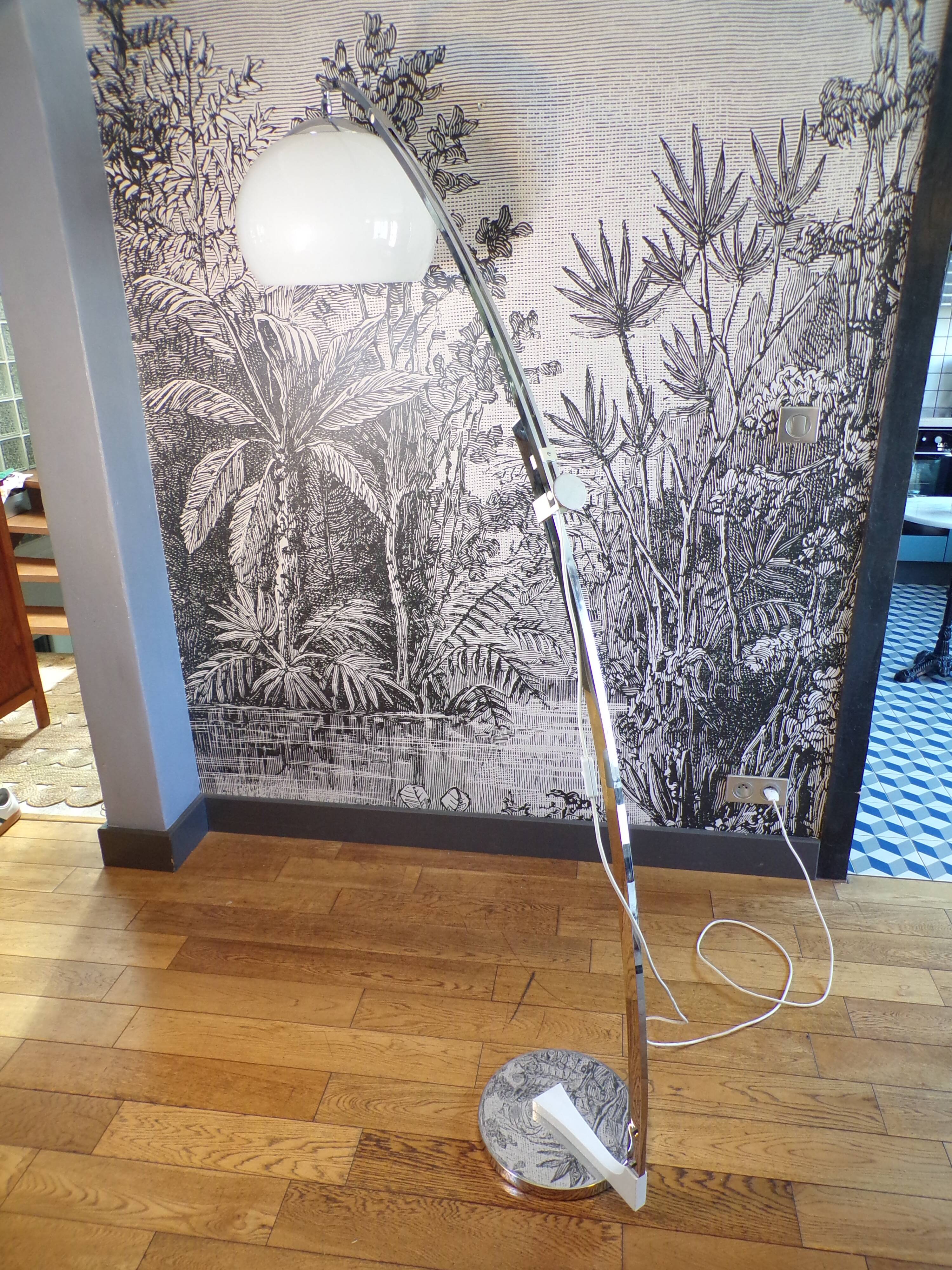 Arc floor lamp 1970 by Solken lights