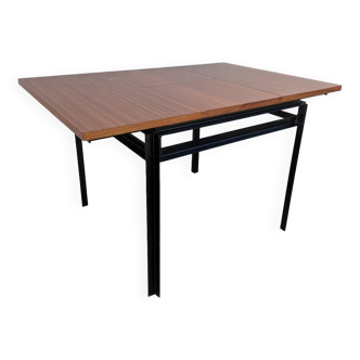 Table à manger moderniste Marcel Gascoin + rallonge 1950