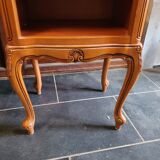 Pair of Louis XV style oak bedside table