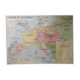 School map the empire of Napoleon 1st and the French revolution MDI 1972