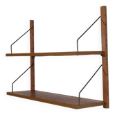 Etagere danoise en teck et laiton 1960