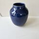 Blue ceramic stoneware vase signed Poterie du Soleil Salernes height 20cm