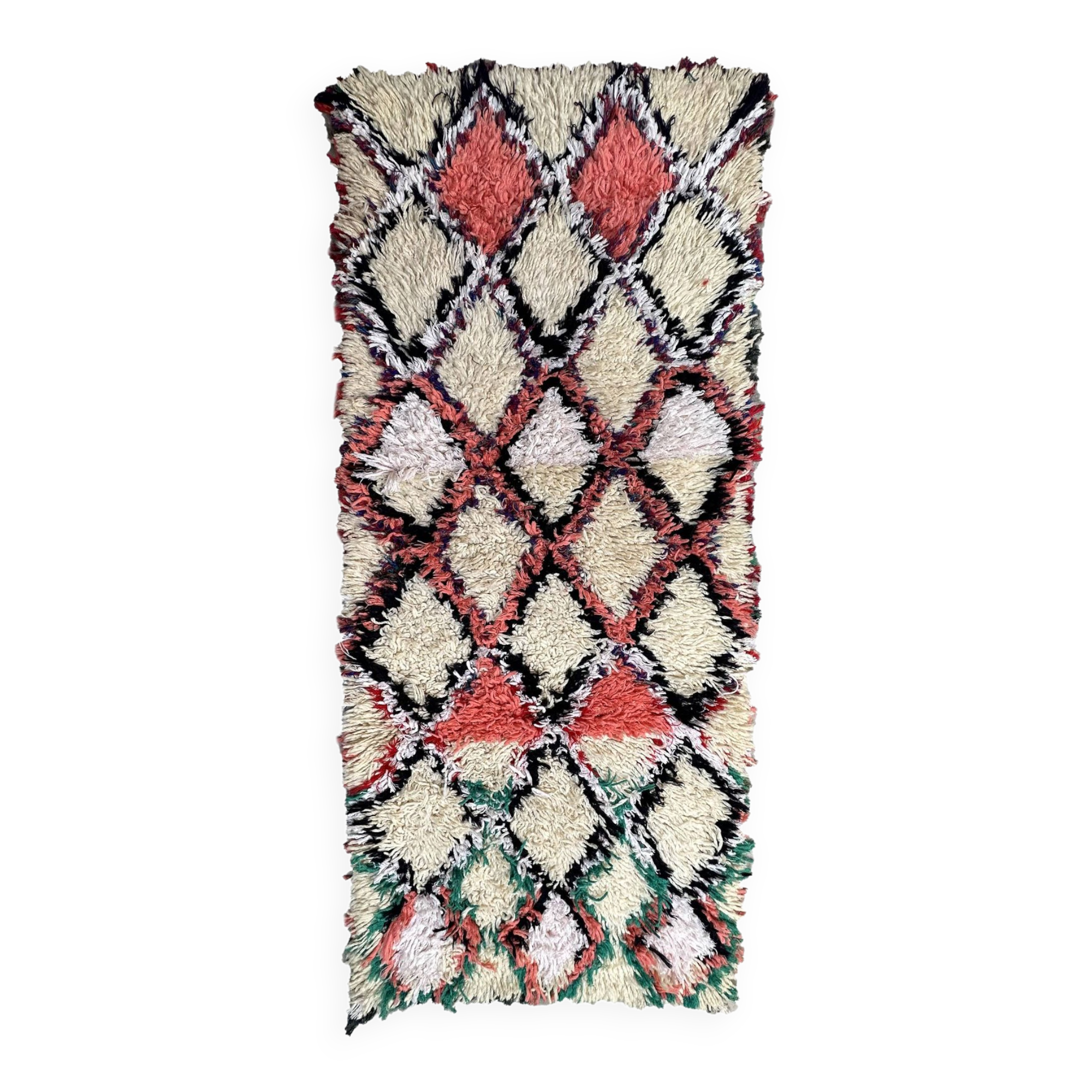 Colorful Moroccan rug Azilal - 180 x 76 cm