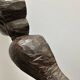 Ancient fronton cherub angel in carved wood 18th-19th century
