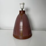 Ceramic lamp base to identify mauve