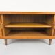 Low Teak Sideboard with Tambour Doors from CFC Silkeborg, 1970s
