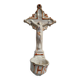Old Faience Baptismal Font Cross Jesus Christ JHS