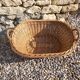 Handmade wicker laundry basket