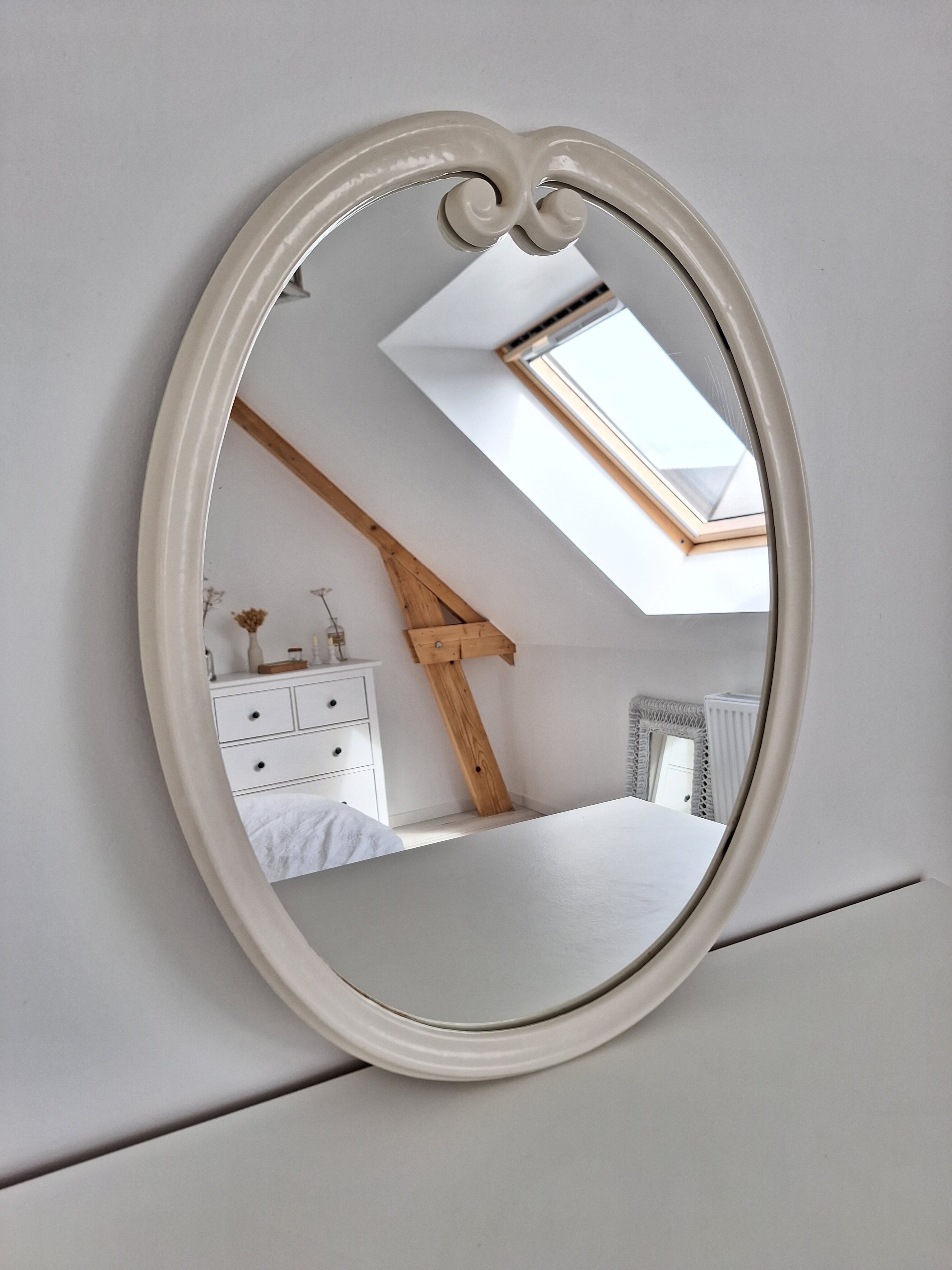 Vintage oval mirror