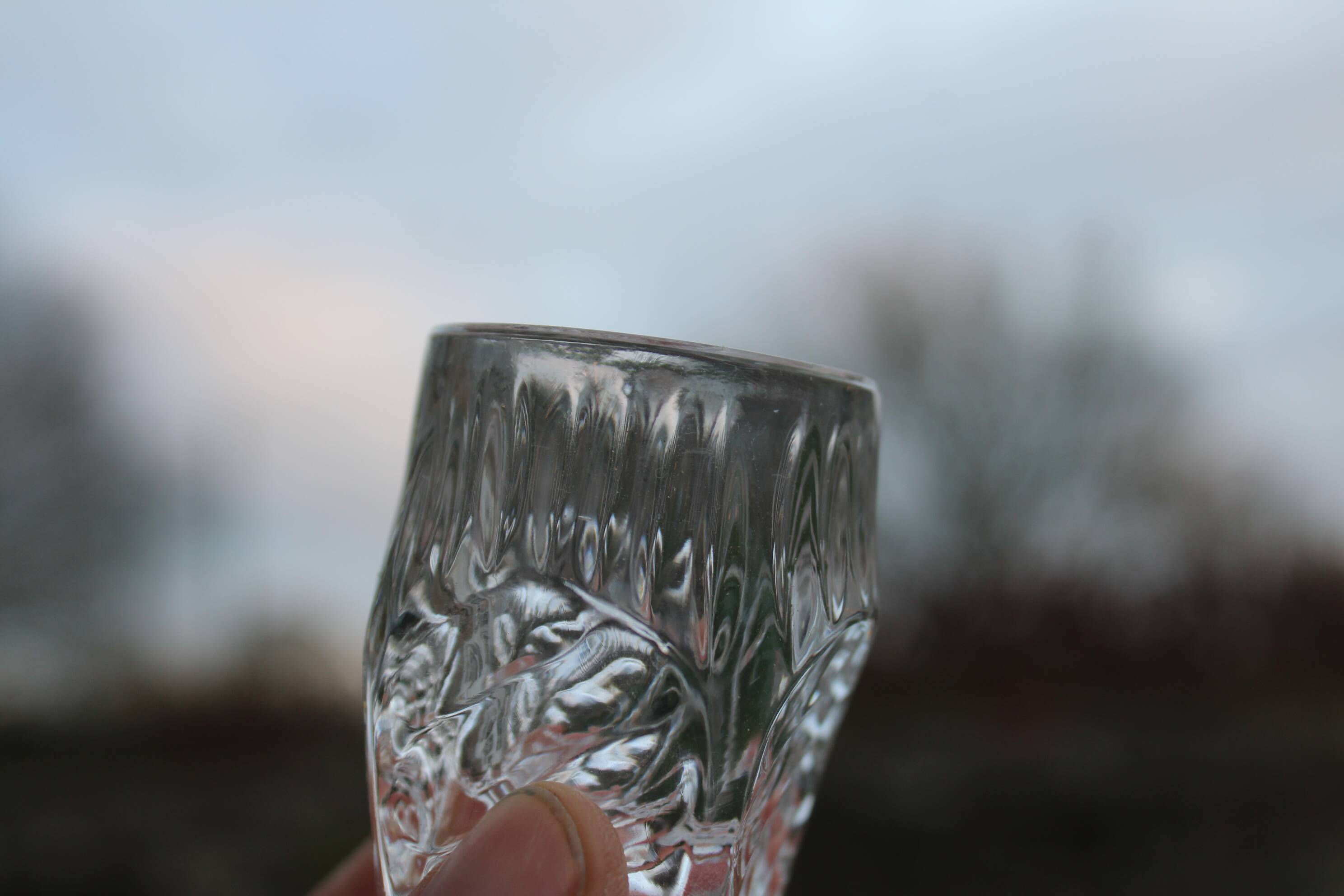 Bavarian crystal decanter + 8 glasses – with original box