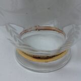 Carafe glass gilded and engraved