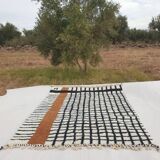 Unique Moroccan rug made of natural wool, 3x2 m.