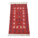 Hand-woven kilim rug with Berber patterns