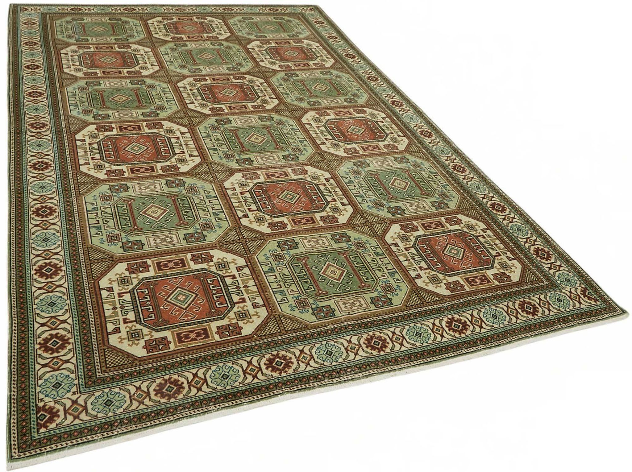 Tapis vintage en laine turque Kayseri 193 cm x 290 cm