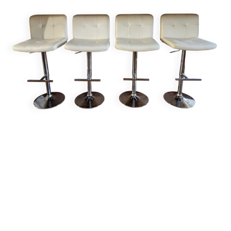 Set of four vintage bar stools