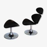 Fauteuil et ottomane “Curve” par Dan-Form